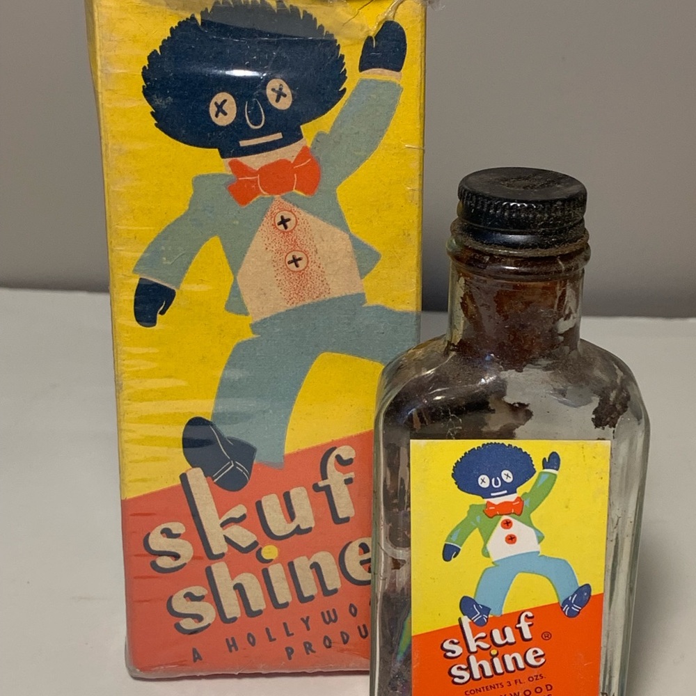 VINTAGE AMERICANA COLLECTIBLE SKUF SHINE SHOE POLISH